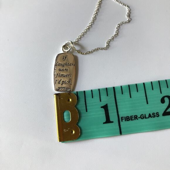 S925 stamped "If daughters were flowers I'd pick you" mother's necklace - Picture 8 of 12